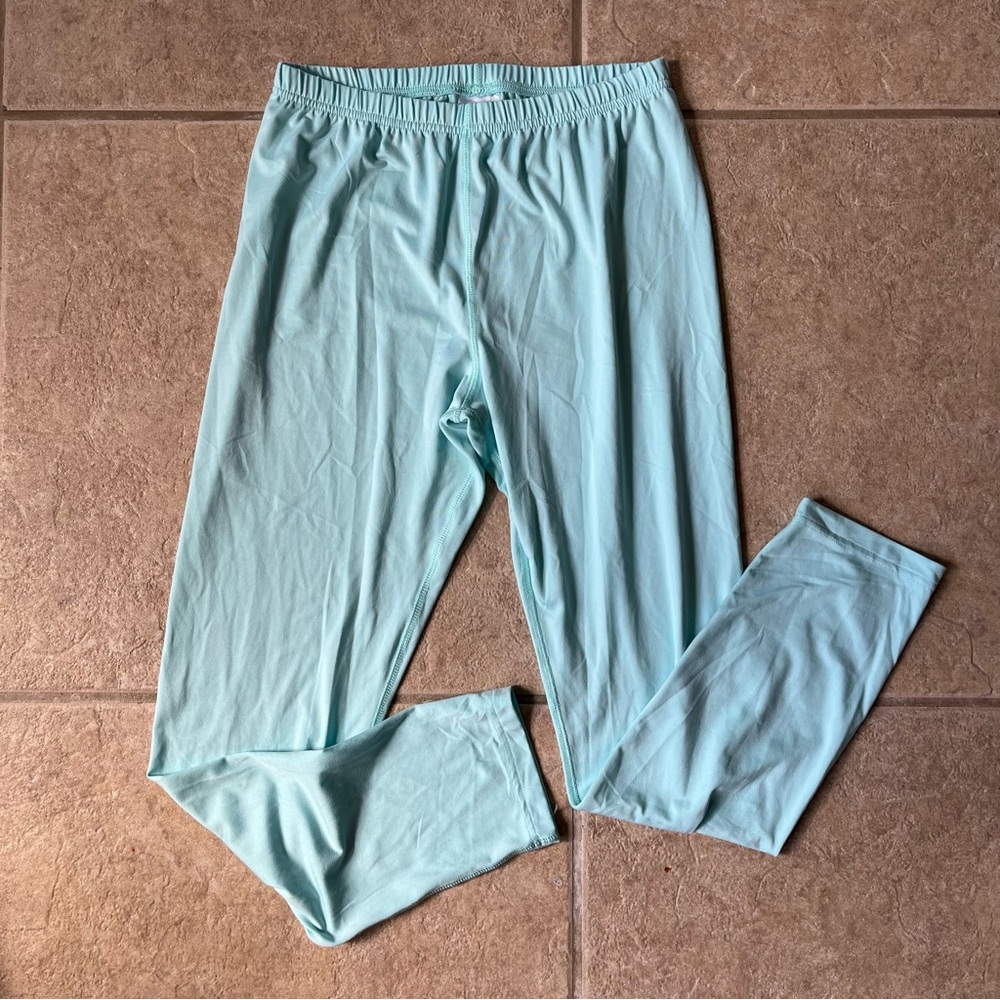 Kids Aqua Leggings Lend’s end L 14